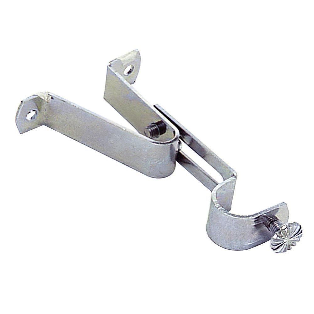 Soporte barra 16 mm ø cromo  frontal extensible