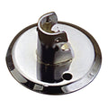 Soporte barra 12 mm ø cromo lateral redondo