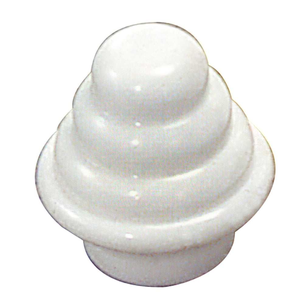 Terminal barra exterior tubo 12 mm ø blanco