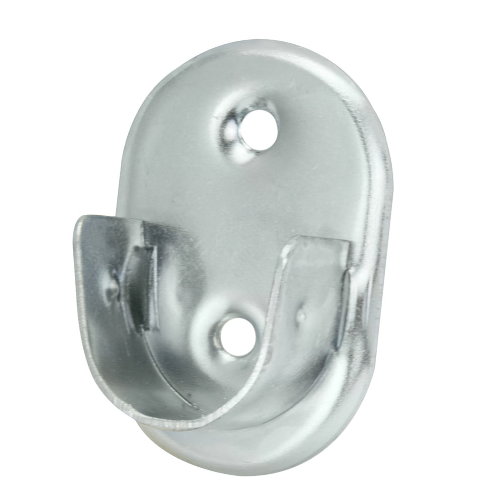 Soporte lateral oval zincado lateral ø 19 mm