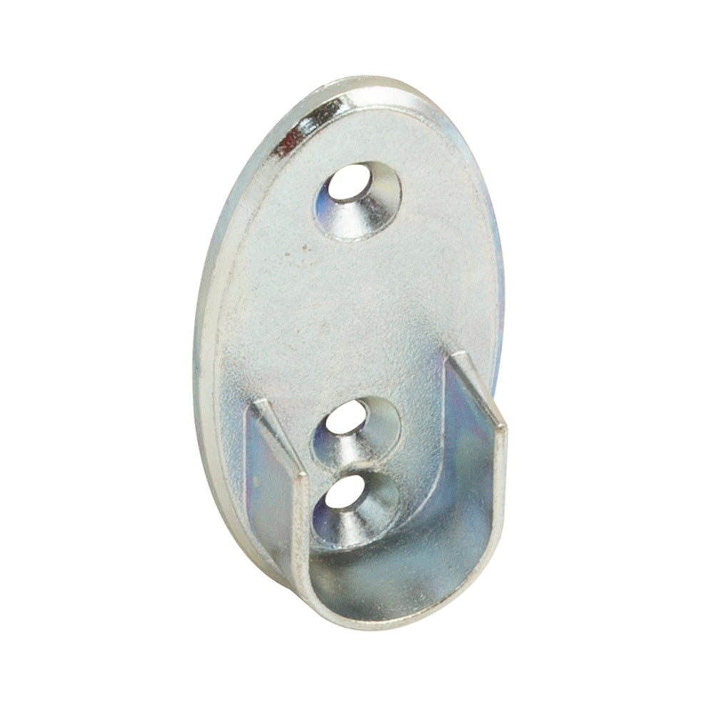 Soporte lateral oval zincado lateral ø 16 mm