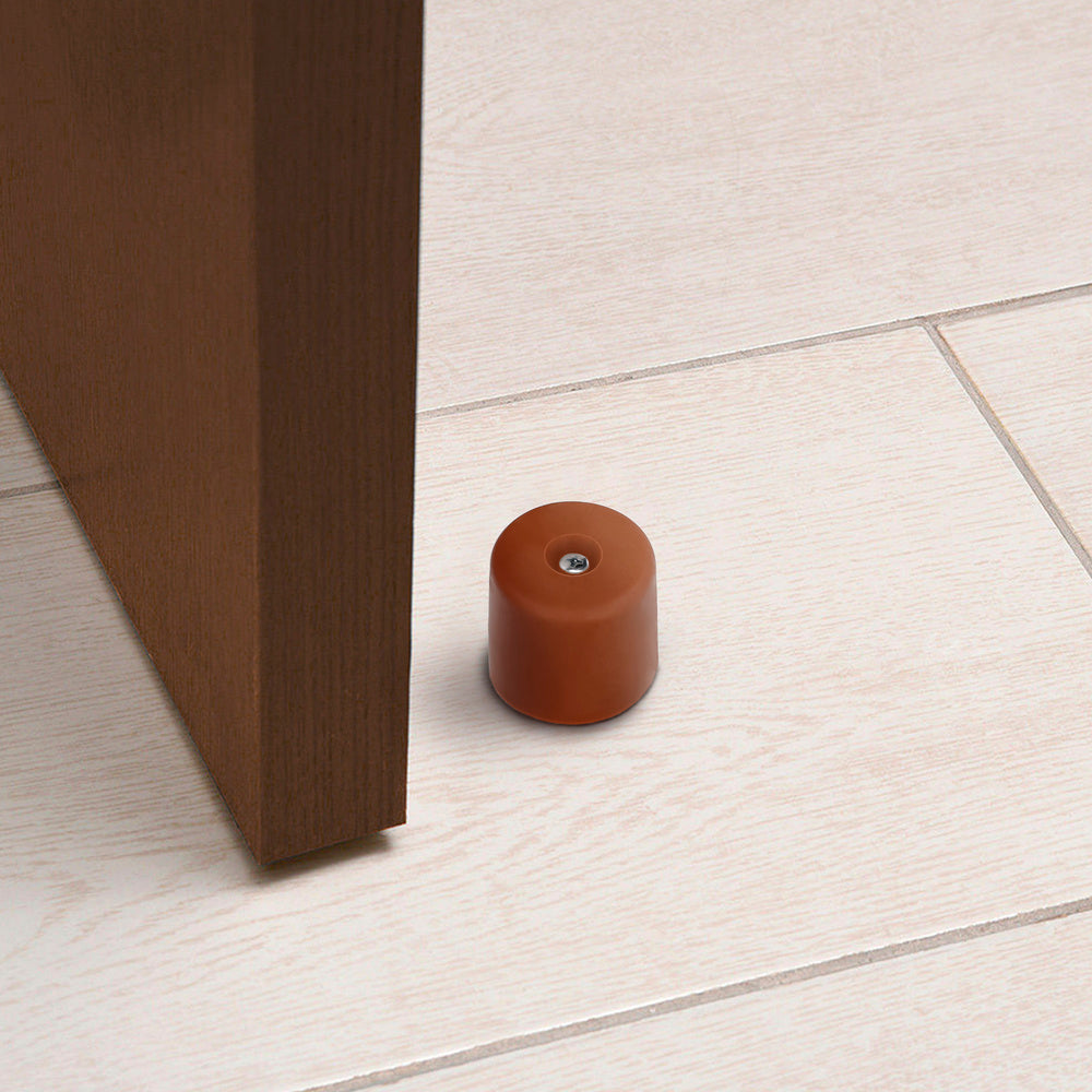 Door stop wolfpack screw-on brown