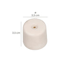 Door stop Wolfpack screw-on white