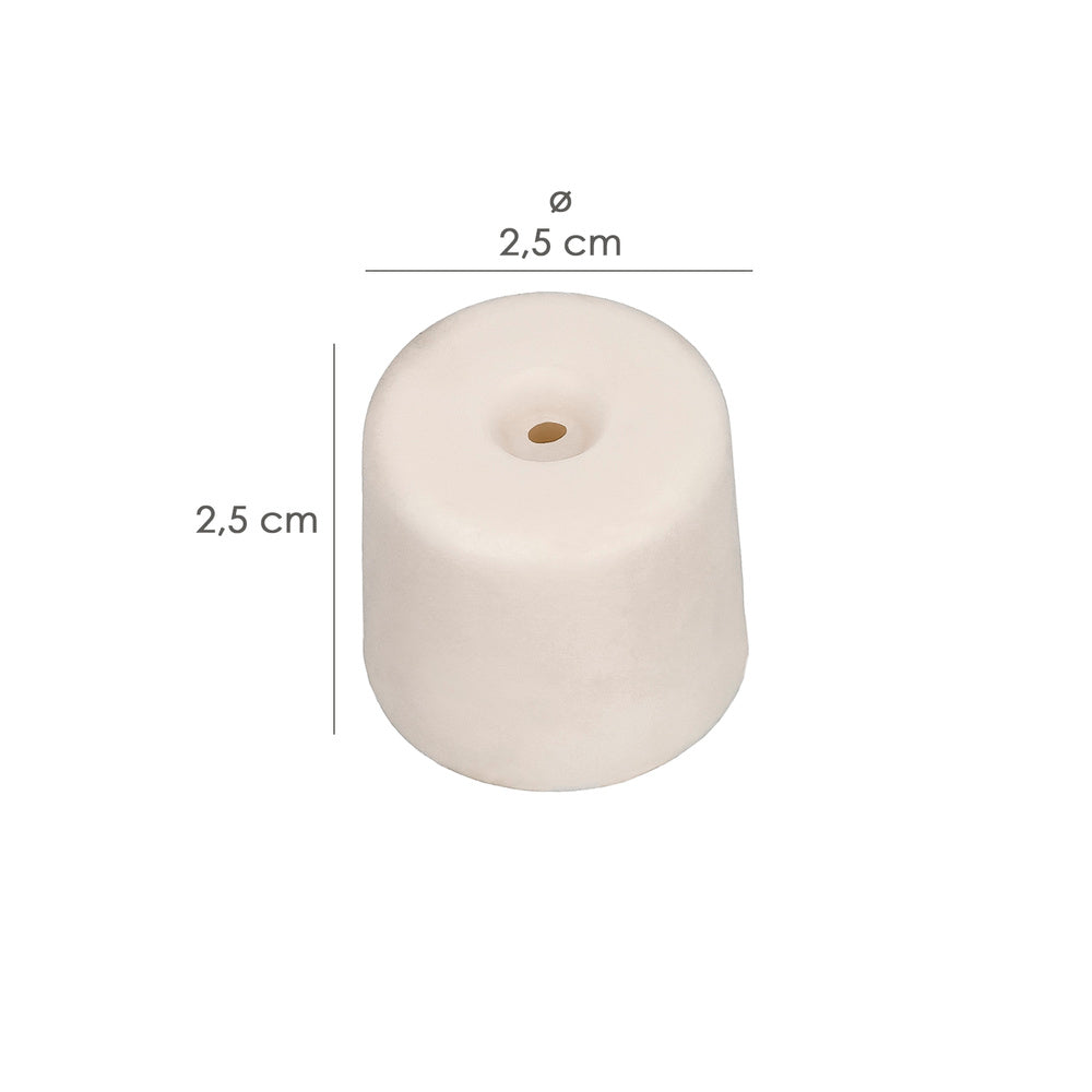 Door stop Wolfpack screw-on white