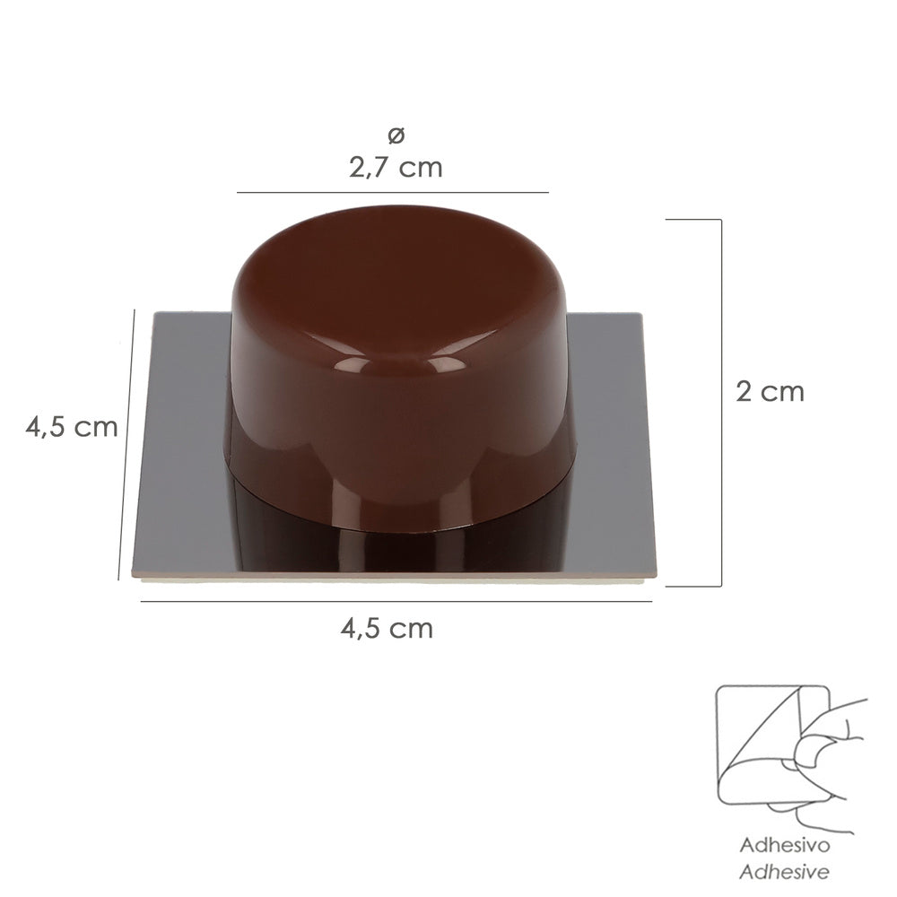 Wolfpack adhesive brown doorstop