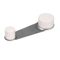 Batente de porta adesivo com suporte branco