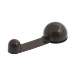 Batente de porta adesivo com suporte castanho