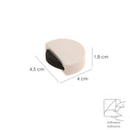 Silent adhesive door stop white