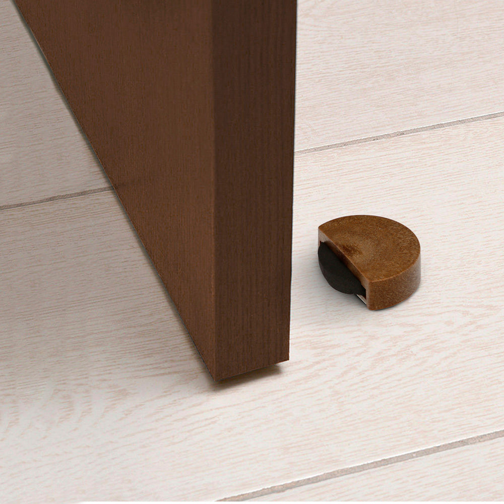 Tope puerta adhesivo silencioso color madera