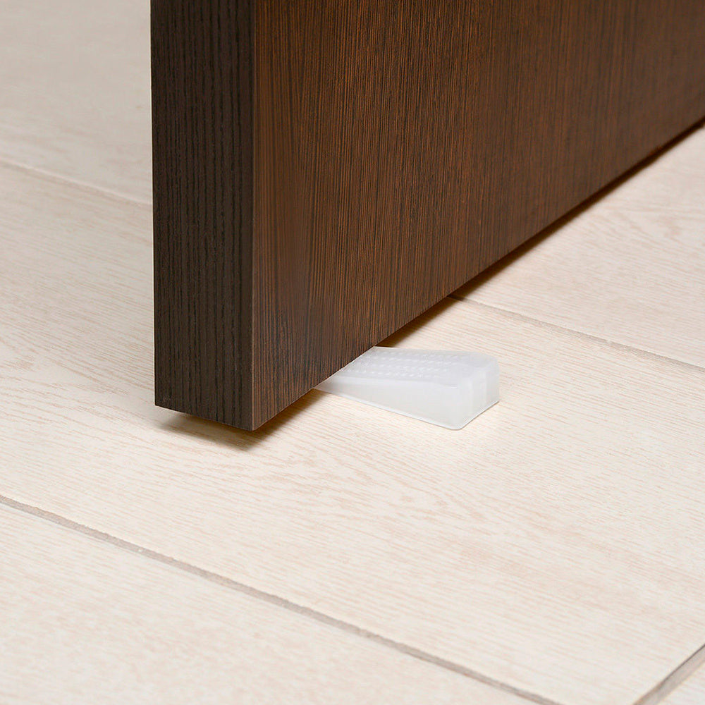 Transparent door wedges (blister pack of 2)