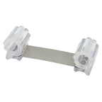 Tope sujeta puerta goma transparente 13 cm