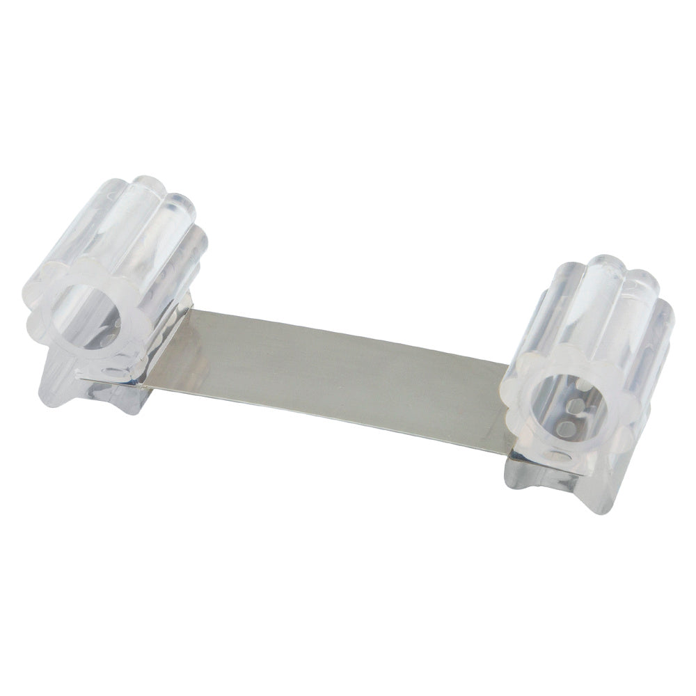 Tope sujeta puerta goma transparente 13 cm