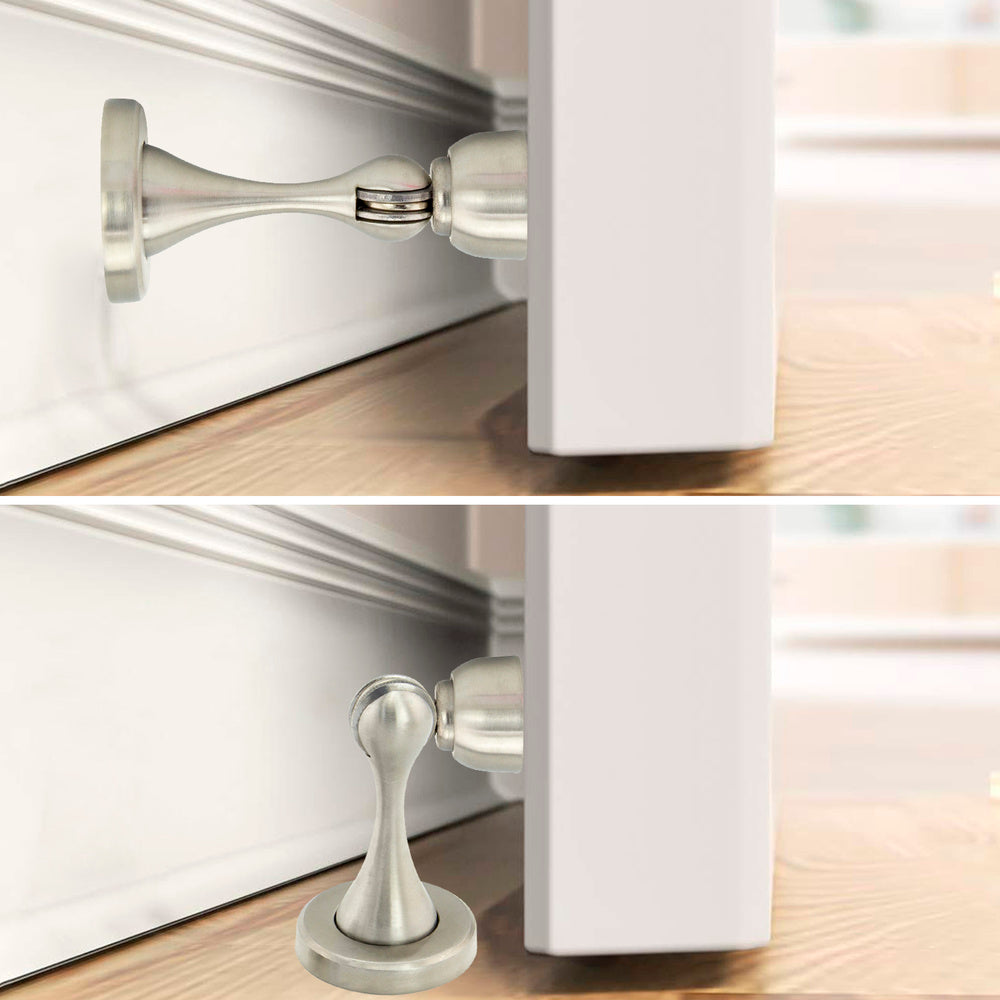 Tope puerta retenedor magnético extrafuerte acero inoxidable para pared y suelo