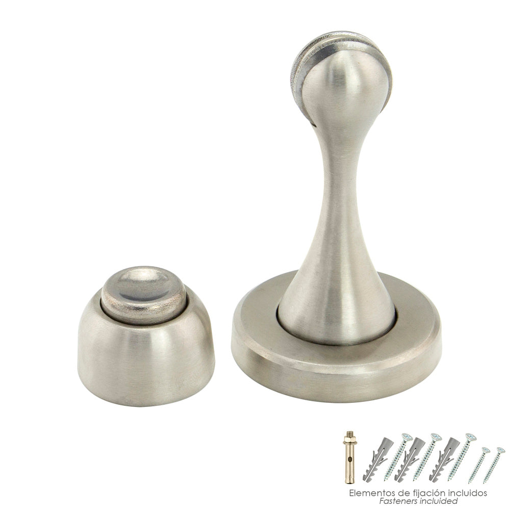 Tope puerta retenedor magnético extrafuerte acero inoxidable para pared y suelo