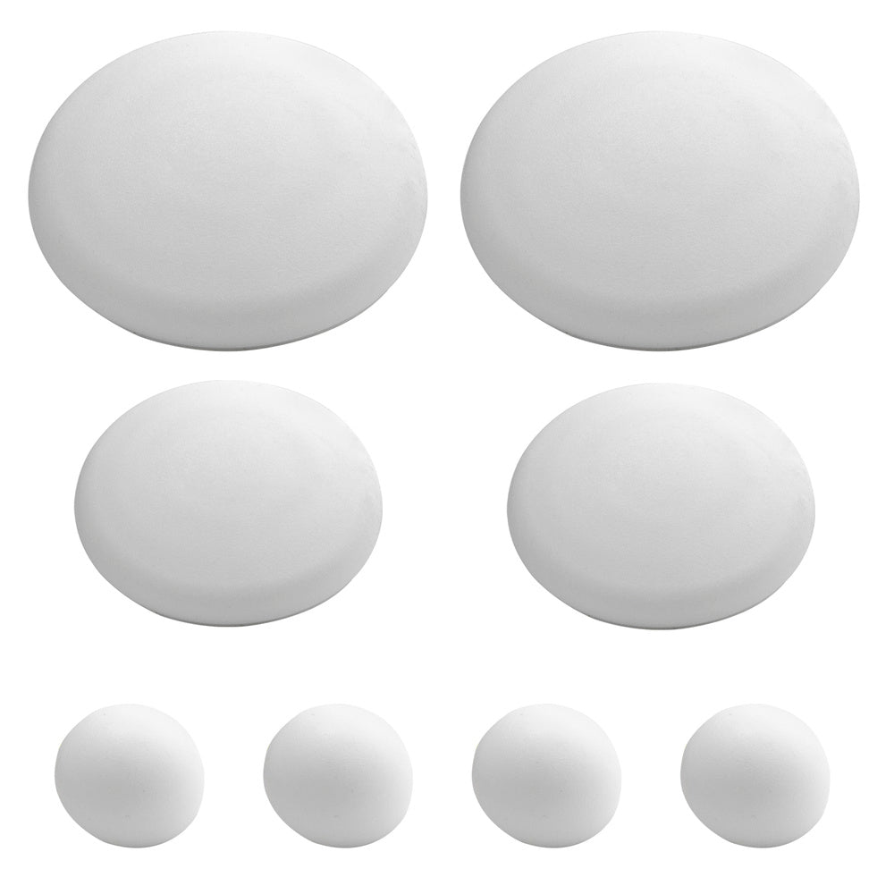 Adhesive wall / door / window / furniture bumpers 2 x ø 60 mm / 2 x 40 mm / 4 x 22 mm (blister pack of 8)