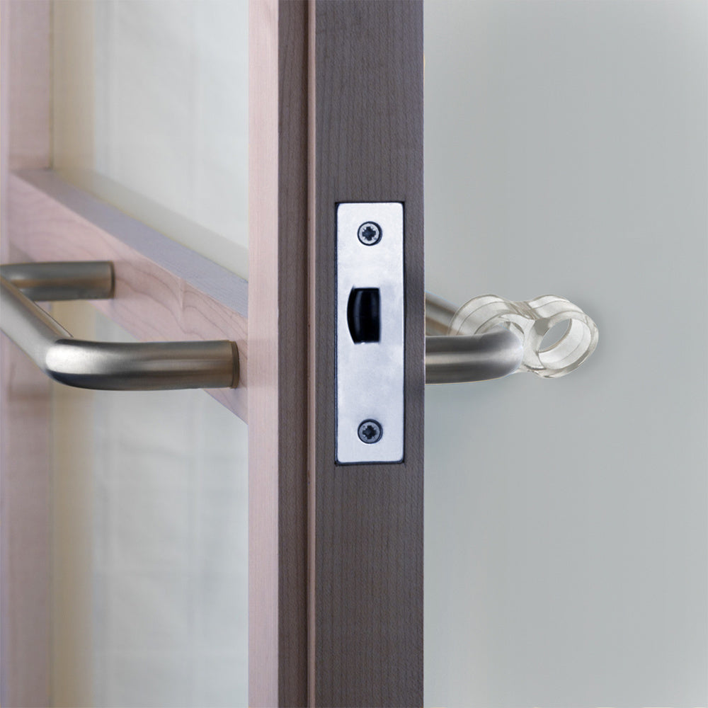 Transparent door stop for handle (blister 4 units)