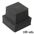 Contera goma cuadrada 23x23 mm bolsa 100 unidades