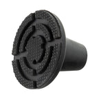 Taco goma bastón negro tubo ø 19 mm / base ø 85 mm tipo ventosa bolsa 5 unidades