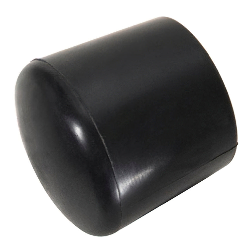 Contera plástico redonda exterior negra 12 mm bolsa 200 unidades
