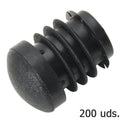 Contera plástico redonda interior negra para tubo exterior ø 26 mm bolsa 200 unidades