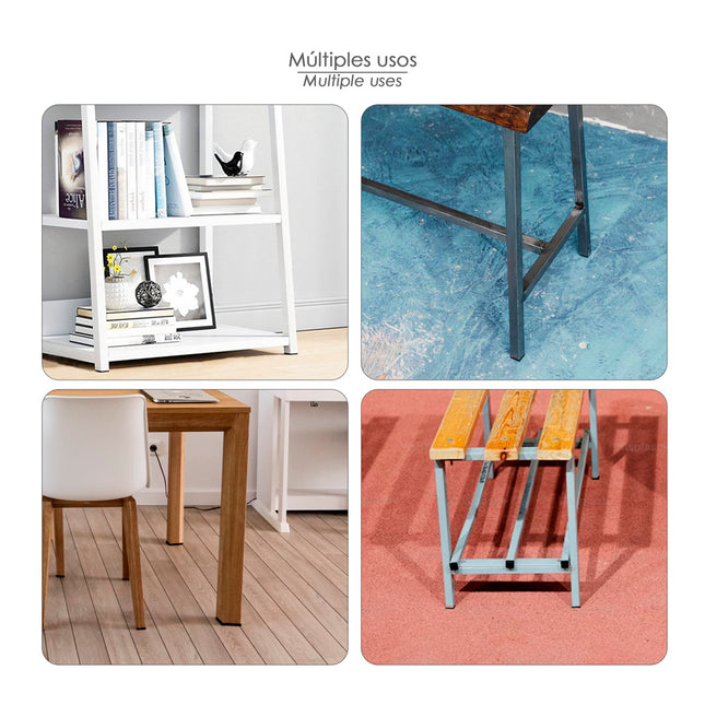 Contera plástico rectangular interior. color negro 50x30 mm bolsa 100 unidades