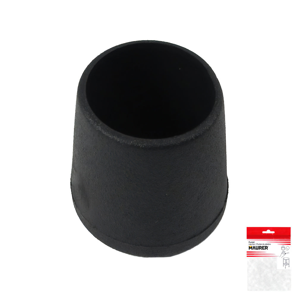 Black conical ferrule 22mm blister 4 pieces.