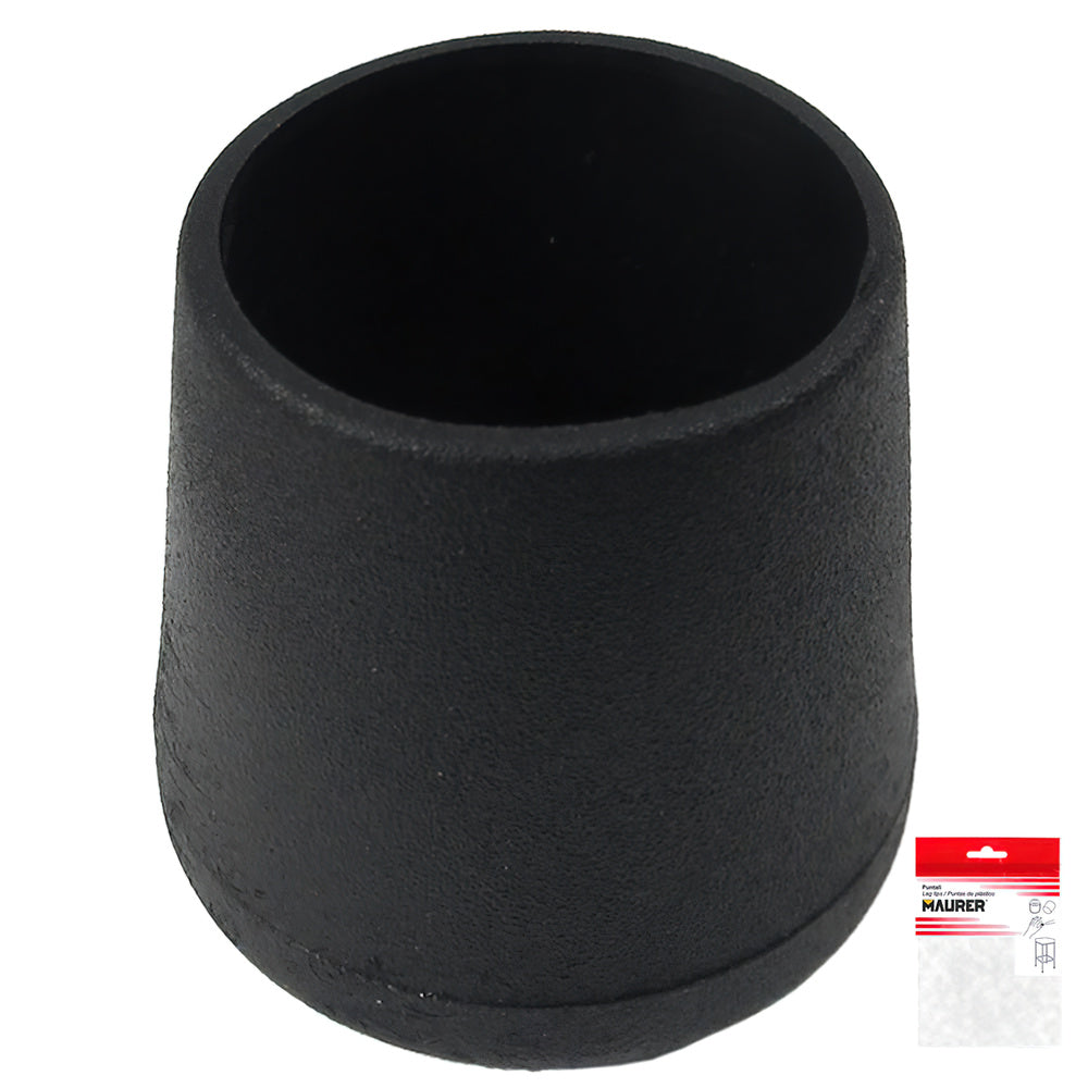 Black conical ferrule 30mm blister 2 pieces.