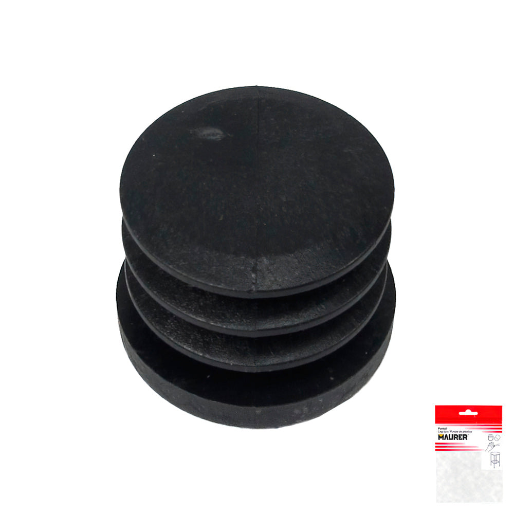 Black round internal ferrule 30mm blister 4 pieces.