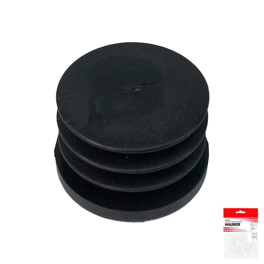 Black round inner stopper 32mm blister 4 pieces.
