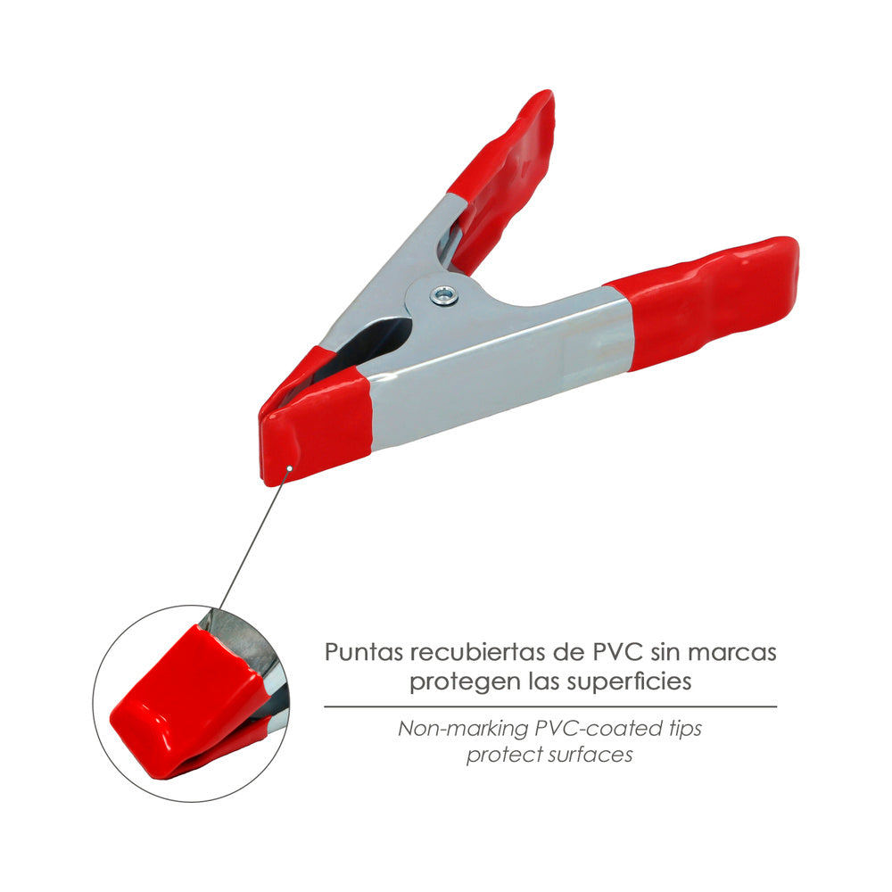 Pinza sujeción de acero 100mm