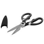 Tijeras cocina hojas de acero inoxidable, mangos ergonómicos en tpr con funda protectora