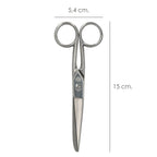 Tijera costura 6,0" / 150 mm. Tijera de costura multifunción acero inoxidable ideal para cortar todo tipo de telas, manualidades