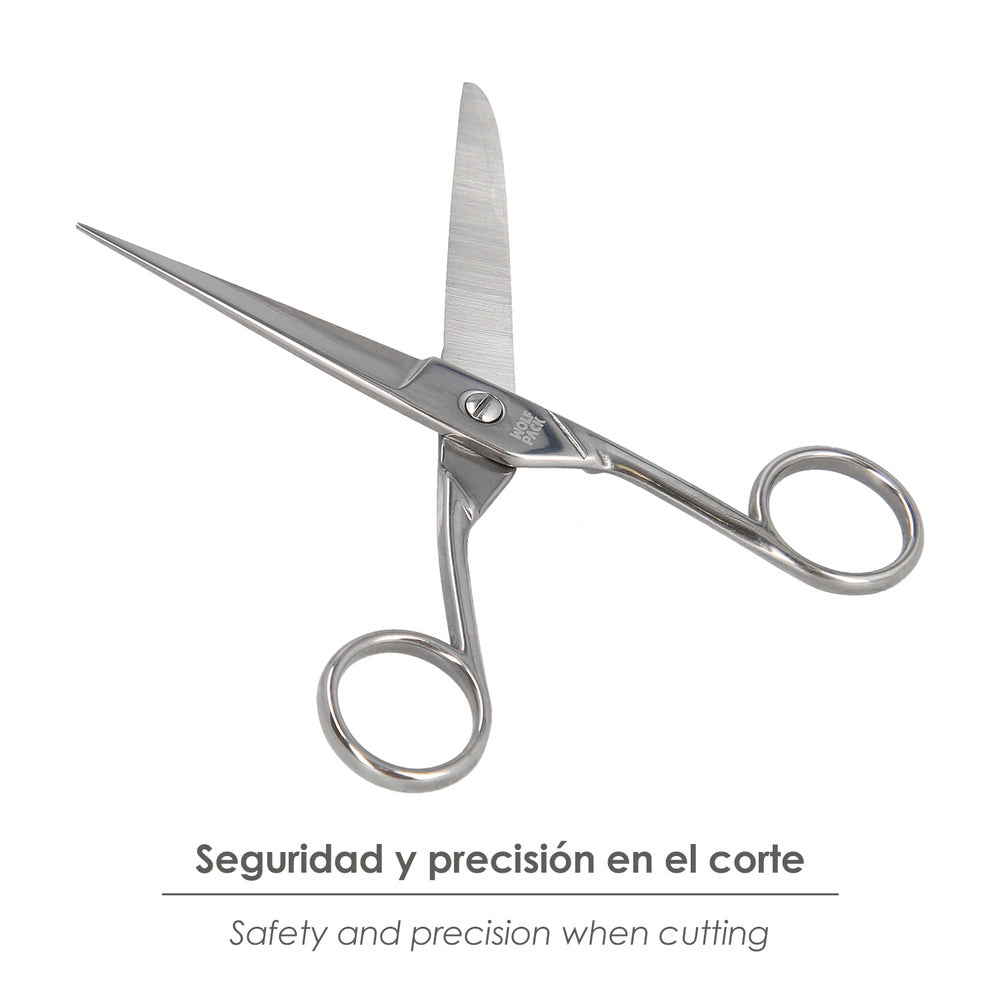Tijera costura 6,0" / 150 mm. Tijera de costura multifunción acero inoxidable ideal para cortar todo tipo de telas, manualidades