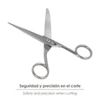Tijera costura 6,0" / 150 mm. Tijera de costura multifunción acero inoxidable ideal para cortar todo tipo de telas, manualidades
