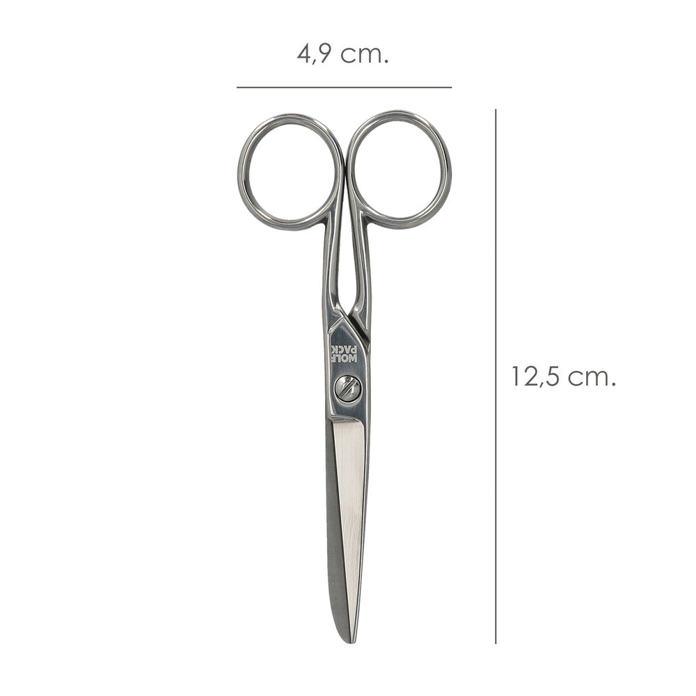 Tijera costura 5,0" / 125 mm. tijera de costura multifunción acero inoxidable ideal para cortar todo tipo de telas, manualidades