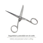 Tijera costura 5,0" / 125 mm. tijera de costura multifunción acero inoxidable ideal para cortar todo tipo de telas, manualidades