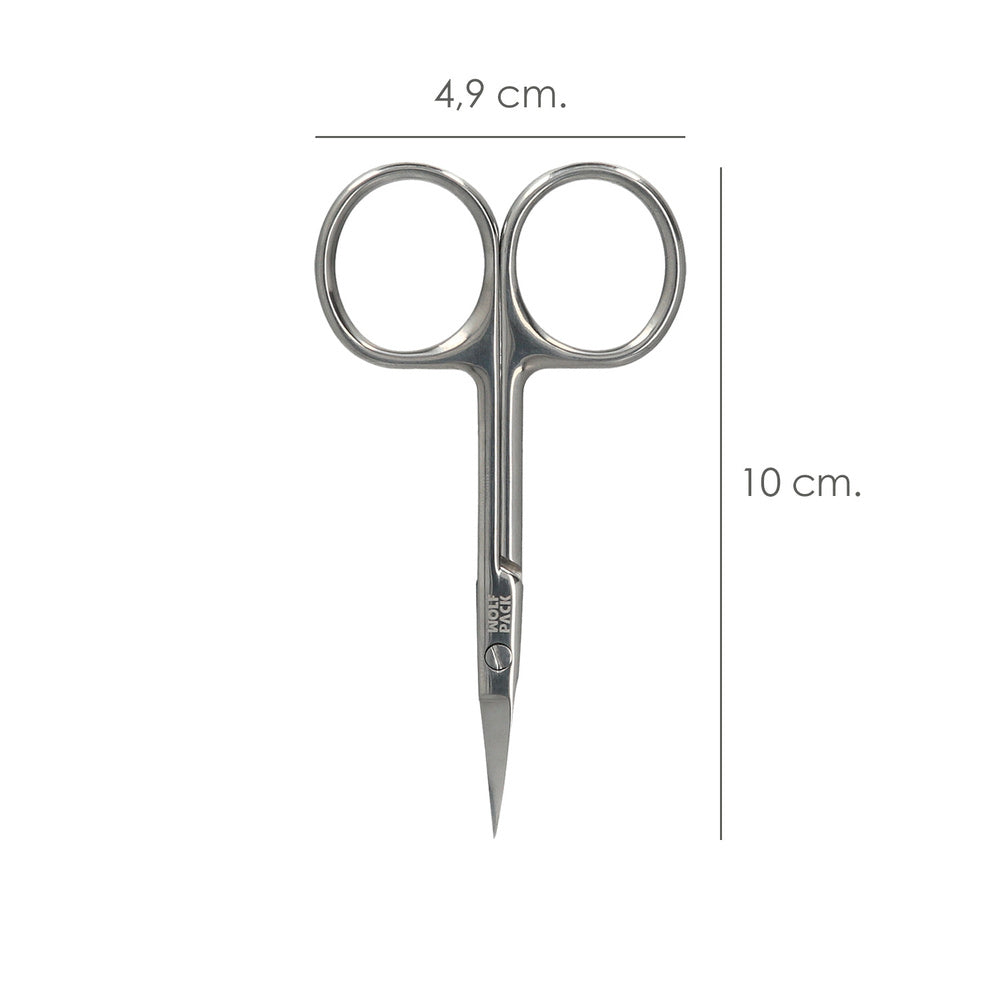 Tijeras manicura curva 3,5" / 100 mm.