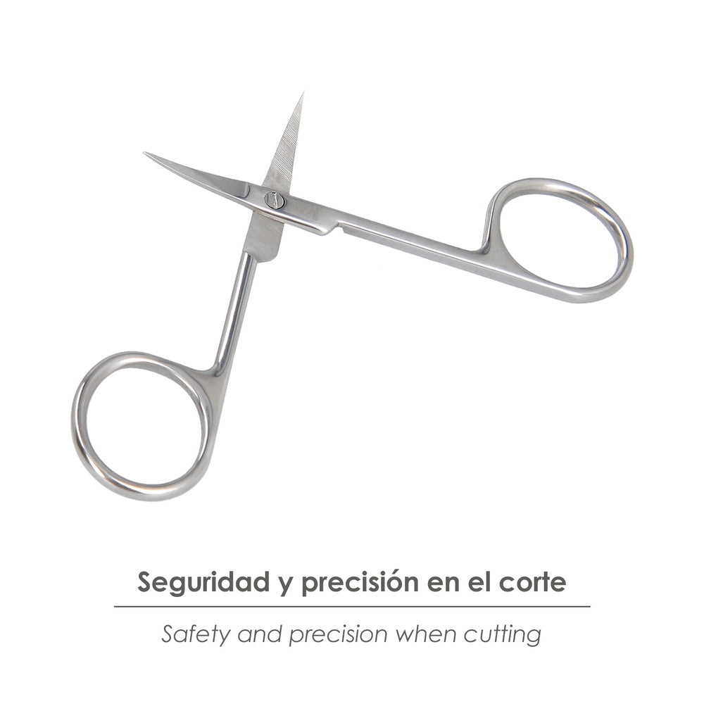 Tijeras manicura curva 3,5" / 100 mm.