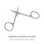 Tijeras manicura curva 3,5" / 100 mm.