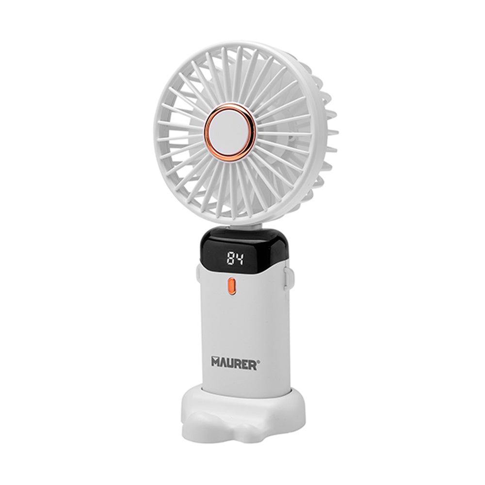 Mini ventilador plegable recargable a batería. 5 velocidades