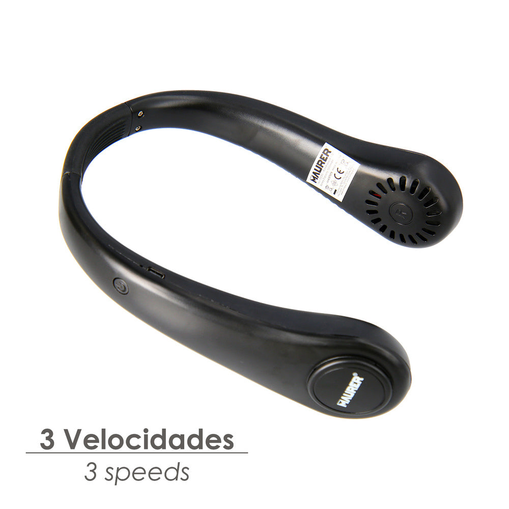 Ventilador de cuello recargable batería