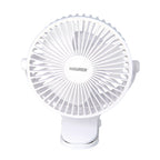 Ventilador con clip sobremesa ø 15 cm. Recargable
