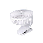 Ventilador con clip sobremesa ø 15 cm. Recargable