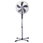 Ventilador pie ø 40 x 135 cm 45 w. Oscilación automática, altura regulable, cabezal inclinable, base estable 60x60 cm