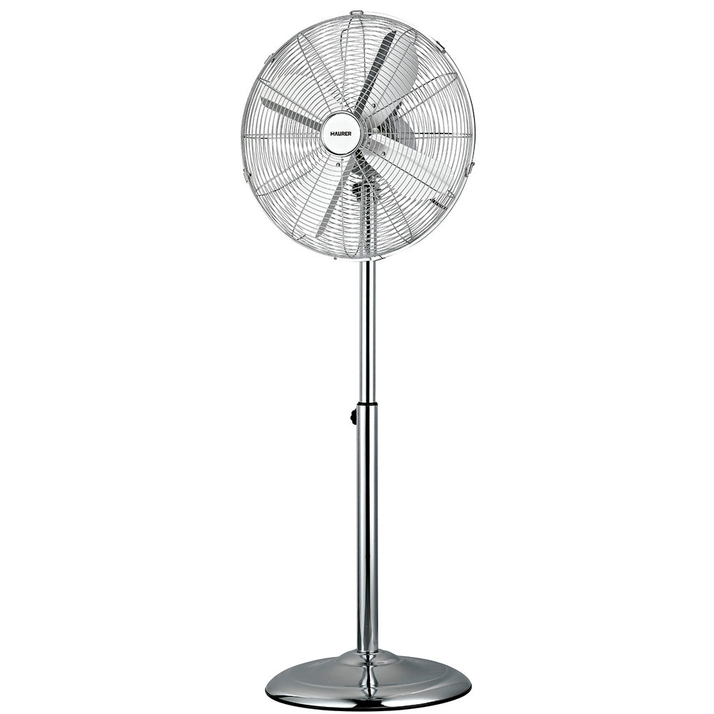 Ventilador pie ø 44,5 cm altura 130 cm 60 watt. Ventilador oscilante. Ventilador pie silencioso. Circulador de aire.