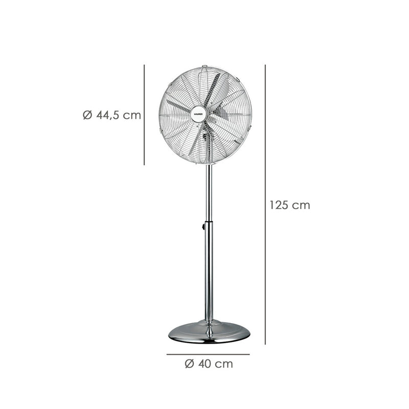 Ventilador pie ø 44,5 cm. altura 130 cm. 60 watt. ventilador oscilante. ventilador pie silencioso. circulador de aire