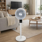 Ventilador pie 40 watt. 3 velocidades ø 25 cm. Con mando