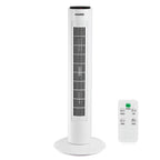 Ventilador maurer torre 73 cm 3 velocidades. Función oscilante. Con temporizador y mando a distancia.