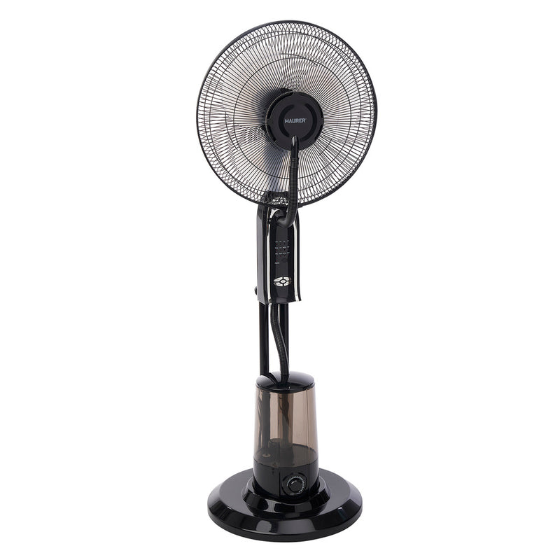 Ventilador nebulizador, 3 aspas de gran tamaño ø 40 cm. motor cobre 75 watt. temporizador, mando a distancia ventilador con agua