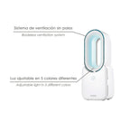 Ventilador sobremesa batería sin palas